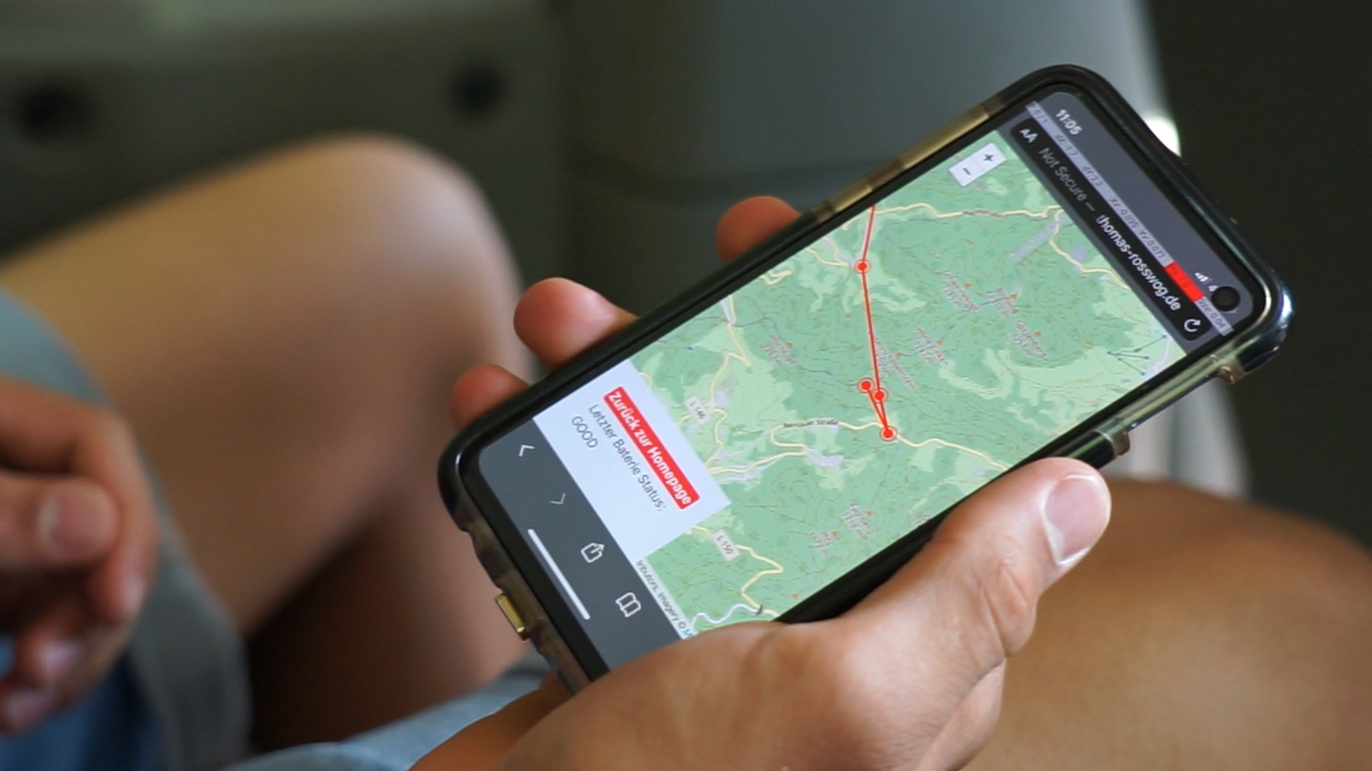 Karte der Theo-1 Mission Programmiert von Carlo von Reyher